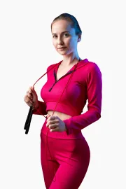 Women's Black Racerback Sports Bra - High Support